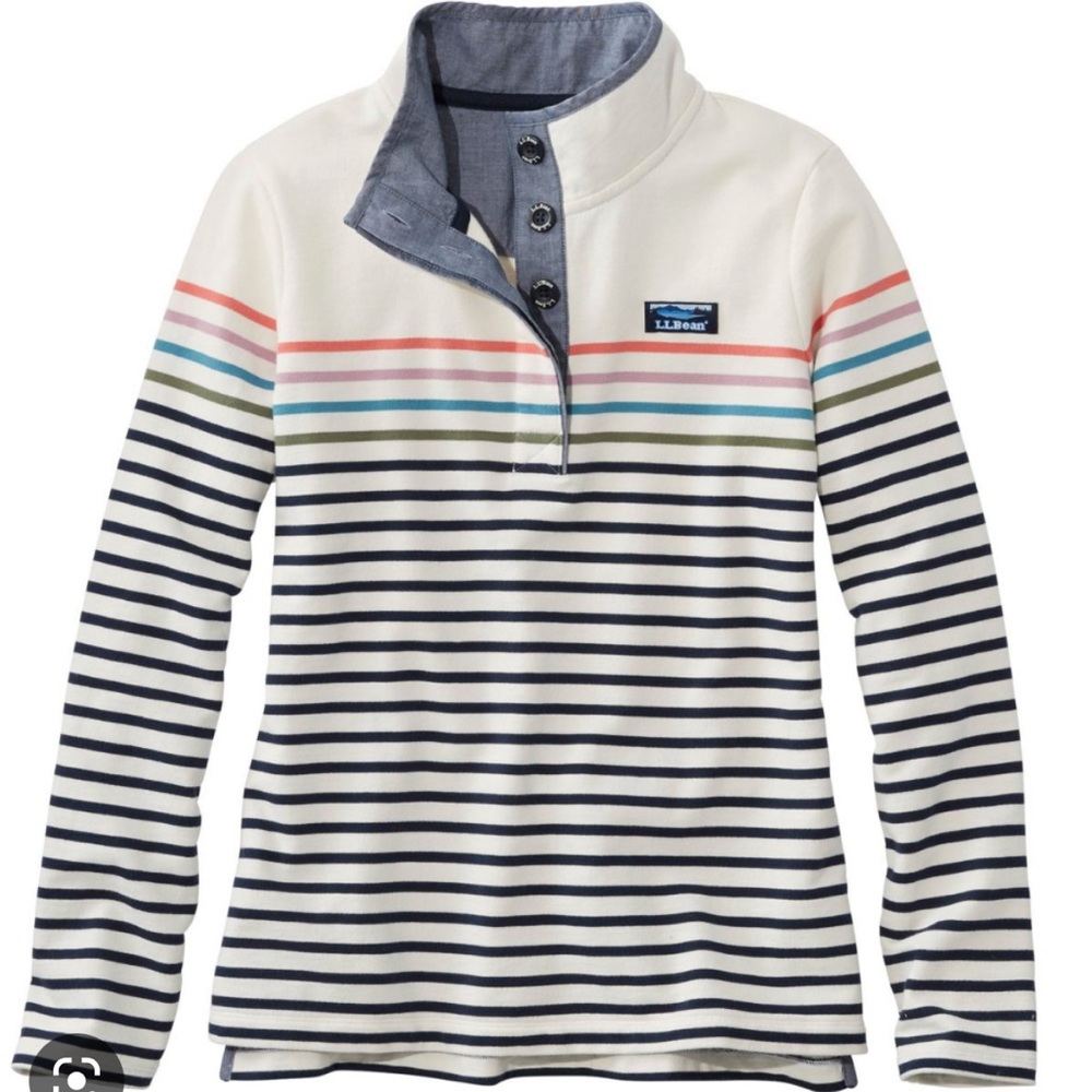 Ll Bean Button Sweatshirt - image 1